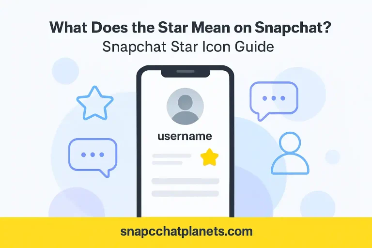 what does the star mean on snapchat