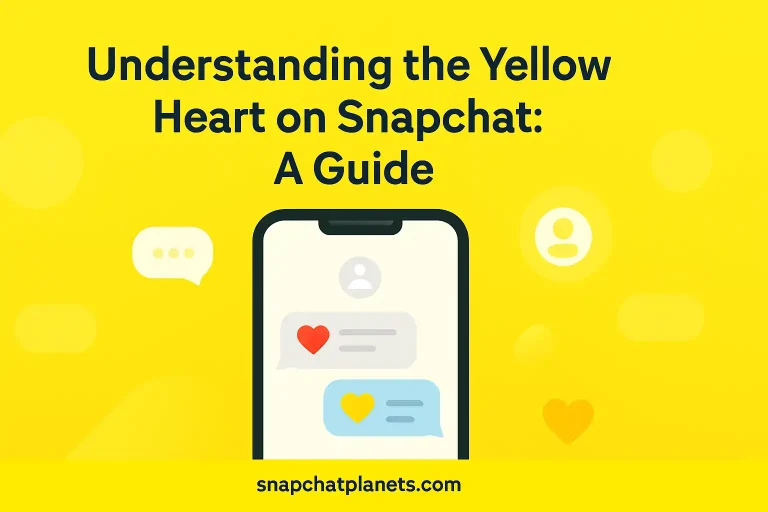 what does yellow heart mean on snapchat