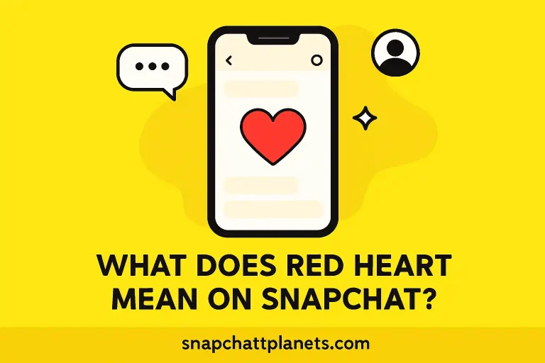 what does red heart mean on snapchat