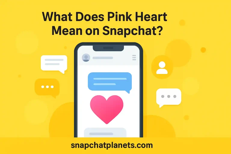 what does pink heart mean on snapchat