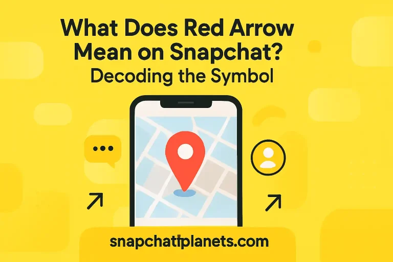 what does red arrow mean on snapchat