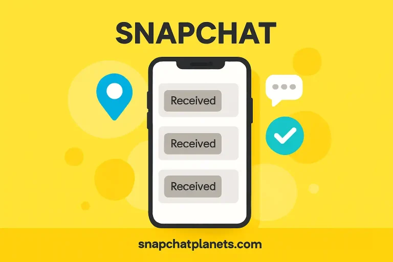 what does received mean on snapchat